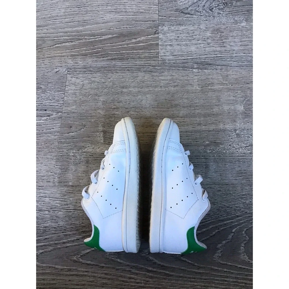 Adidas Stan Smith Toddler 9K White Lace Up Sneakers JP9723 Shoes